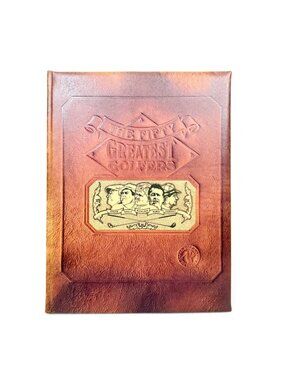 The Fifty Greatest Golfers Vintage Book Faux Leather Cover Gallery Books (1988)